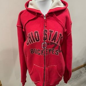 Ohio State lined zip up hoodie size large